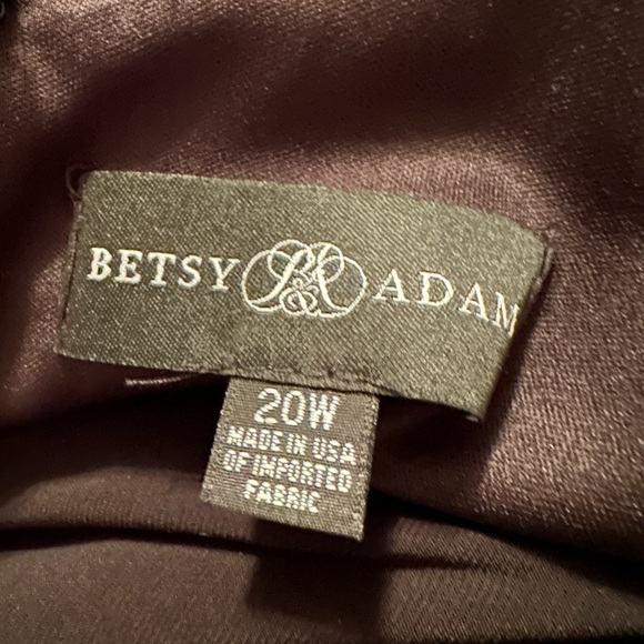 Betsy
& Adam
Ruched
Ruffle

Gown size 6 or 8P or 10  or 18W 20W dress - Picture 9 of 9